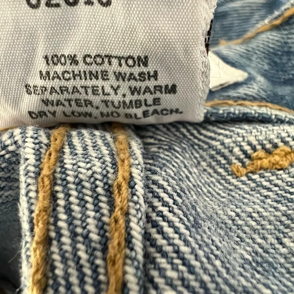 Vintage 80’s 90’s  Georges Marciano for Guess cotton blue jean mini skirt size 0 - Picture 9 of 9